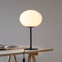 Dyberg Larsen Princess table lamp, opal/black, 48.5 cm