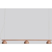 Northern Blush LED pendant light, 3-bulb, round