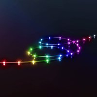 Łańcuch świetlny LED RGB Twinkly Dots, przezroczysty, IP44, 10m