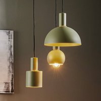 Argon Selma hanging light, 3-bulb, green
