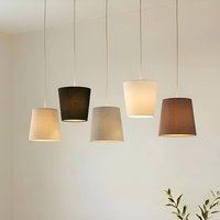 Lucande Thamila hänglampa, multifärgat, aluminium