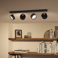 Philips Bracia LED 4-bulb downlight, black