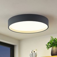 Lindby LED-taklampa Todor, 50 cm, antracit, CCT, trä