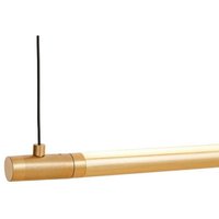 LOOM DESIGN LED pendant light Straw 200, gold, aluminium