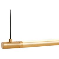 LOOM DESIGN LED-pendellampa Straw 200, guld, aluminium