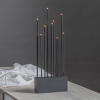 STAR TRADING Buzz candelabra, 9-bulb, graphite