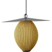 Gubi Satellite outdoor hanging light, 45x27 cm, black/mustard gold