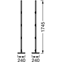 OSRAM SMART+ Lampe LED d'intérieur WiFi CONVERT MAGIC noir RVB