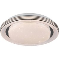 Reality Leuchten Plafonnier LED Atria, Ø 27 cm, blanc, plastique, CCT