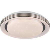Reality Leuchten LED-taklampa Atria, Ø 27 cm, vit, plast, CCT