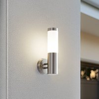 Lindby utomhusvägglampa Kristof, stål, 33 cm hög, E27