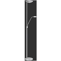 ORION Cobra LED uplighter with nickel reading lamp