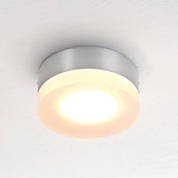 Bopp LED-taklampa One, aluminiumfärgad, Ø 9 cm, metall