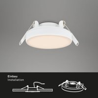 Briloner Foco LED Plat, blanco, 3