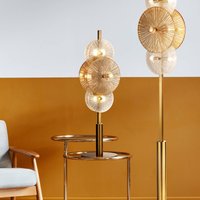 Searchlight Wagon Wheel table lamp, 6-bulb