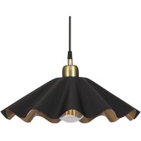 Hängeleuchte Aira, schwarz/messing, Ø 51 cm, Eisen, E27