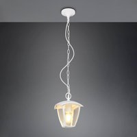 Trio Lighting Suspension d'extérieur VENTA, blanche, 17 x 17 cm, métal, IP44