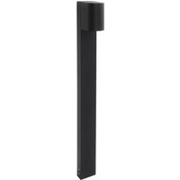 LEDS-C4 Eko Standard LED-väglampa, svart, höjd 80 cm, aluminium