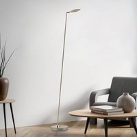 Paul Neuhaus LED floor lamp Akku-Bente, brass, CCT, USB-C