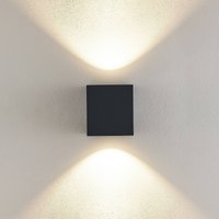 Molto Luce applique d'extérieur LED Wado Double, anthracite, à 2 lampes.