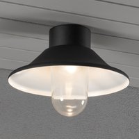 Konstsmide Vega LED-taklampa, utomhus, svart, Ø 30 cm