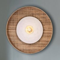 MARKET SET Applique murale Portinatx blanche, Ø50cm