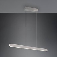 Trio Lighting Helios LED-pendellampa, aluminium, höjdjusterbar, dimbar, CCT