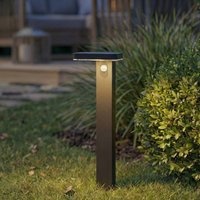 PRIOS LED path light Tarlson, angular, anthracite, sensor