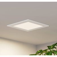 Prios LED-inbyggnadslampa Helina, vit, 16,5 cm, dimbar