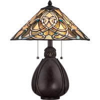 QUOIZEL Bordslampa India i Tiffany-design