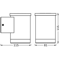 OSRAM LED-solcellslampa för utomhusbruk ENDURA STYLE OXFORD, grafit