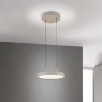 ORION Teide LED pendant light, khaki, 1-bulb, metal, 2,700 K