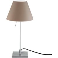 Luceplan Costanzina table lamp alu, nougat brown