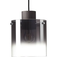 Brilliant Hanging light Beth with smoked glass shade, 1-bulb