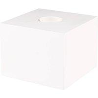 SEGULA bordslampa Cozy, bok vit, kubformad, E27