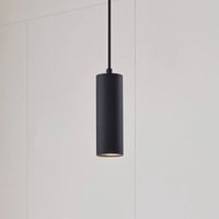 Lindby pendellampa Joffrey, Ø 6 cm, svart, metall, GU10