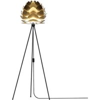 UMAGE Aluvia mini golvlampa mässing trebent svart