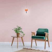 Mantra Iluminación Roller hänglampa LED, orange, höjdjusterbar, dragstång