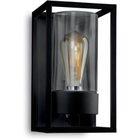 Moretti Luce Utomhusvägglampa Cubic³ 3365 svart/klar
