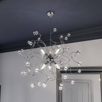 ONLI Trilly pendant light in chrome with crystals