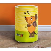 Elobra LED table lamp 25/15 mouse, yellow, 25 cm, dimmable
