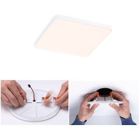 Paulmann Veluna Edge LED recessed IP44 3000K 12x12cm