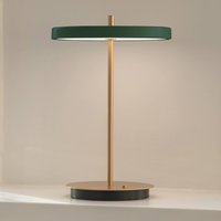UMAGE LED-bordslampa Asteria Move skogsgrön/mässing 31cm