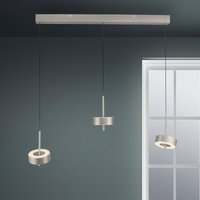 Q-Smart-Home Paul Neuhaus Smart LED hanging light Q-Rotate, aluminium 3-light.