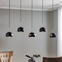 Luminex Cool pendant light, 5-bulb long, black