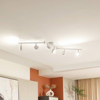 Plafonnier Lindby Jyla, à 6 lampes, blanc mat