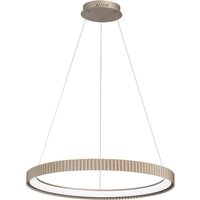 Luce Ambiente Design LED-pendellampa Niike, guldfärgad, Ø 70 cm, metall, CCT