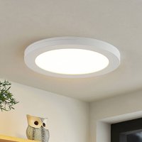 Prios LED ceiling lamp Aureka, set of 2, sensor, Ø 23 cm, white