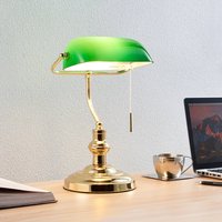 Lindby table lamp Milenka, brass, height 39cm, metal