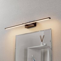 Fabas Luce LED-vägglampa Nala, svart, bredd 75 cm
